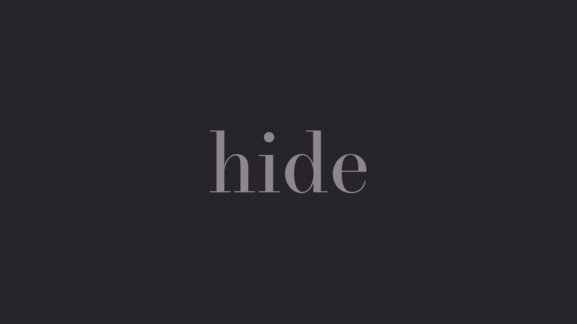 Hide